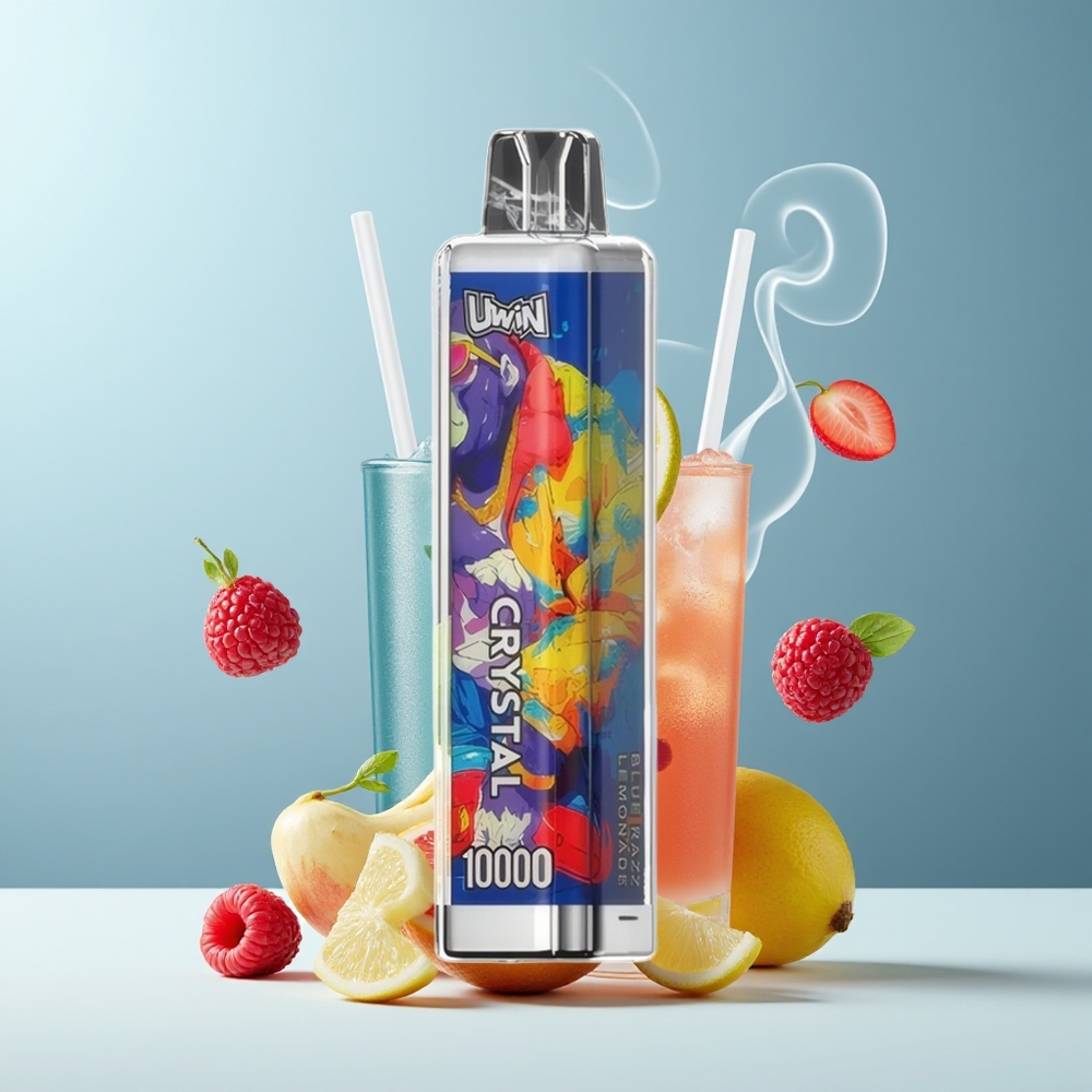 UWIN Crystal 10000 Puffs 18ml 650mAh Type-C RGB grossister Sverige Blue Razz Lemonade