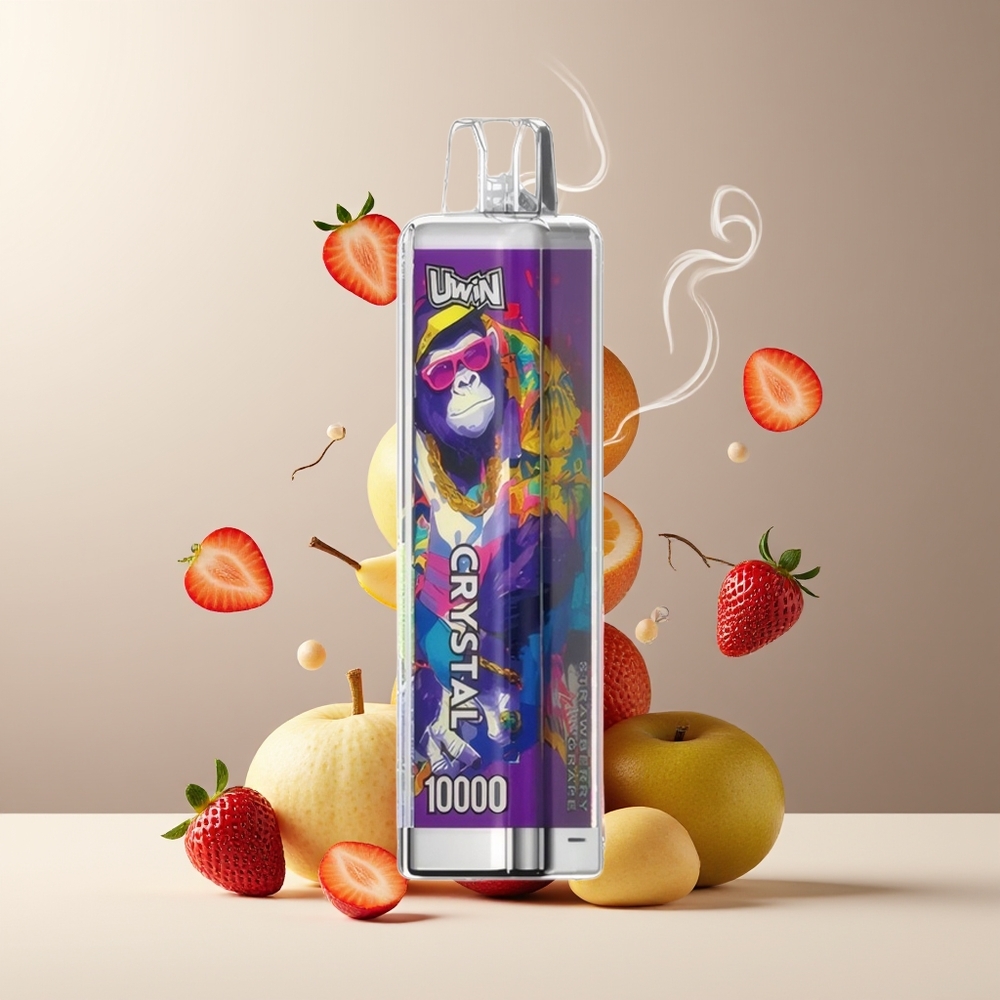 UWIN Crystal 10000 Puffs Grossister Sverige – 18ml E-Liquid 650mAh Type-C Laddning RGB-belysning