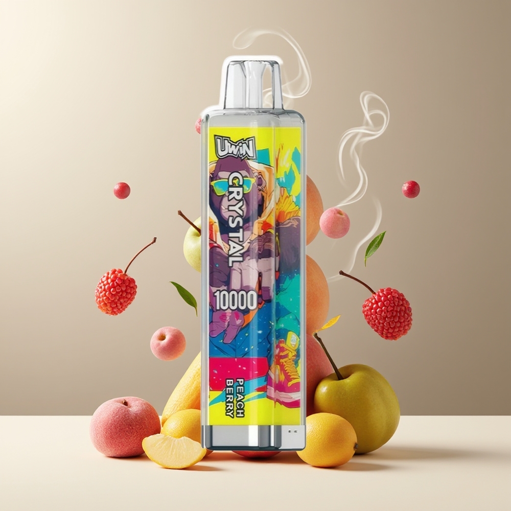 UWIN Crystal 10000 Puffs Grossister Sverige – 18ml E-Liquid 650mAh Type-C RGB-ljus