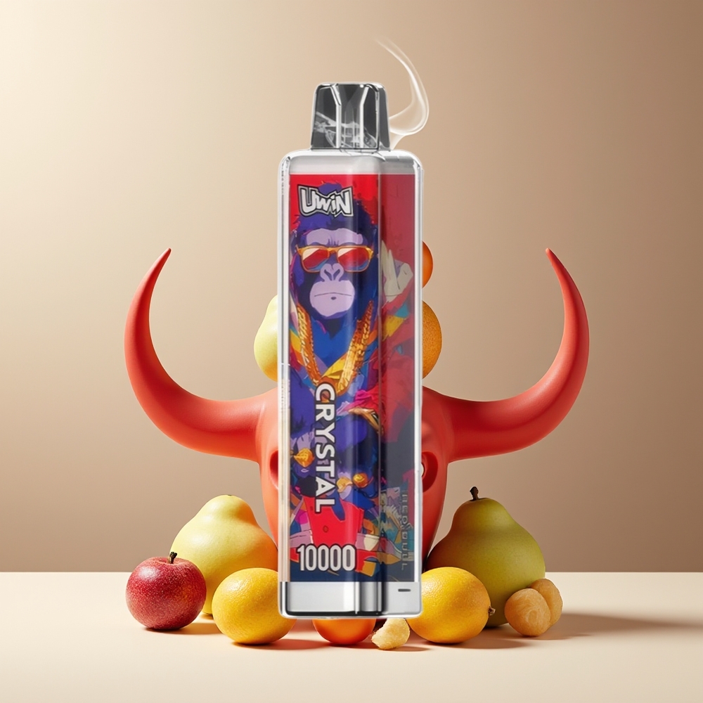 UWIN Crystal 10000 Puffs med RGB-belysning – 18ml e-vätska 650mAh batteri Type-C laddning grossister Sverige
