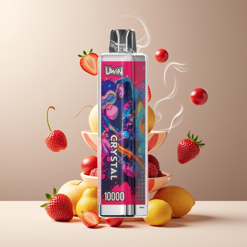 UWIN Crystal 10000 Puffs – 18ml E-Liquid 650mAh Type-C Laddning RGB-ljus – grossister Sverige