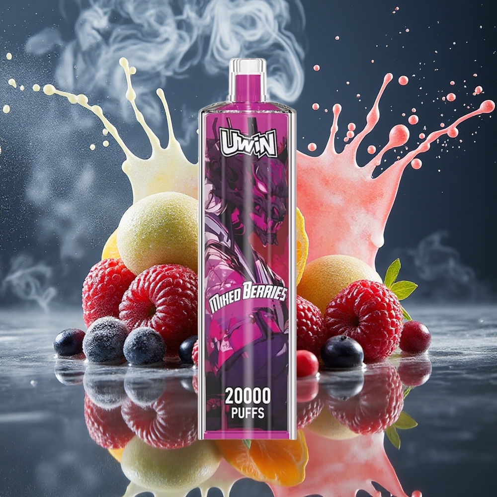 Uwin Shisha Hookah Crystal 20000 Puffs – 22ml Kapacitet 650 mAh Batteri Type-C Laddning Mesh Coil – Grossister Sverige