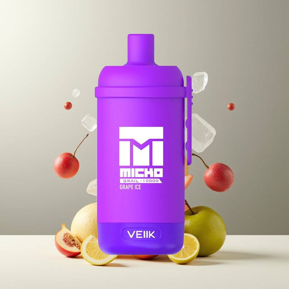 VEIIK MICKO GRAIL 10000 Puffs Engangs Vape 10ohm Mesh Coil 600mAh Rechargeable grossister Sverige