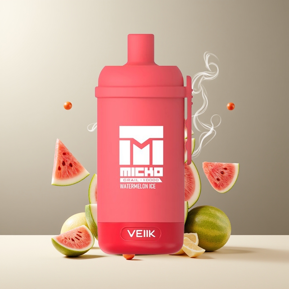 VEIIK MICKO GRAIL 10000 Puffs Engangs Vape 10ohm Mesh Coil 600mAh Rechargeable grossister Sverige