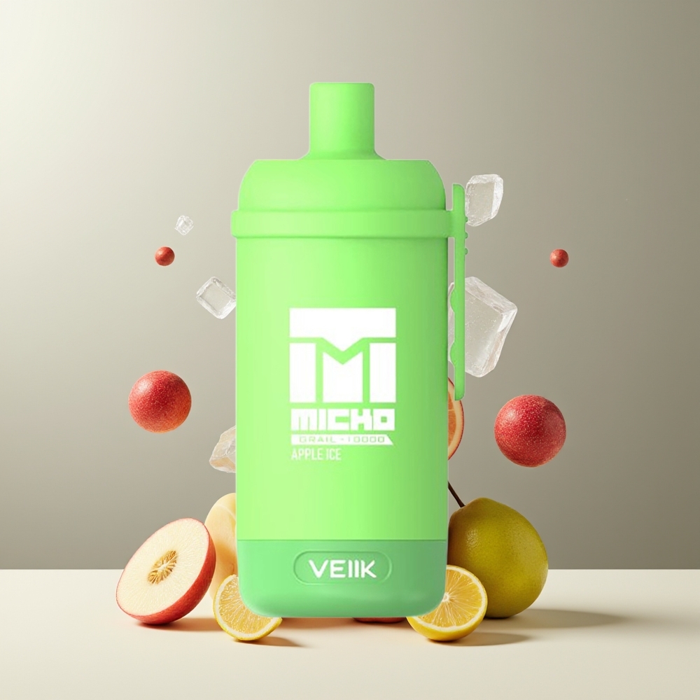 VEIIK MICKO GRAIL 10000 Puffs Engangs Vape 10ohm Mesh Coil 600mAh grossister Sverige Æbleis