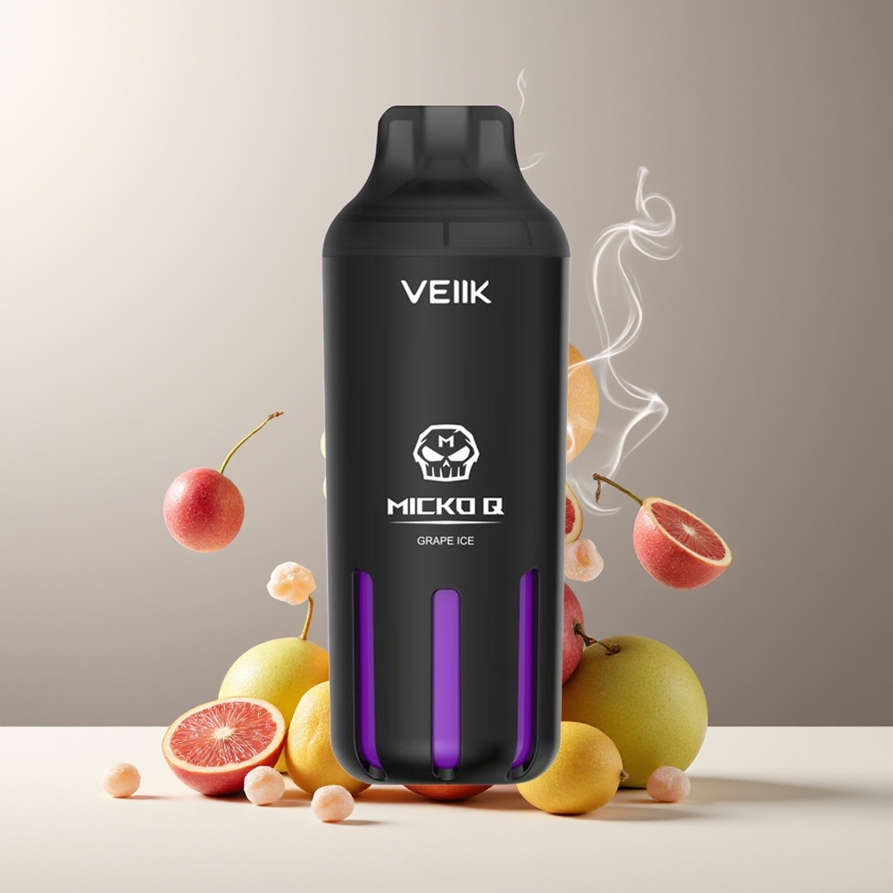 VEIIK MICKO Q 5500 Puffs 15ml 10ohm Mesh Coil 1300mAh Engangs Vape grossister Sverige Drue-is