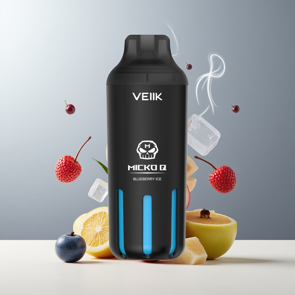 VEIIK MICKO Q 5500 Puffs 15ml 1300mAh 10ohm Mesh Coil Grossister Sverige Engangs Vape