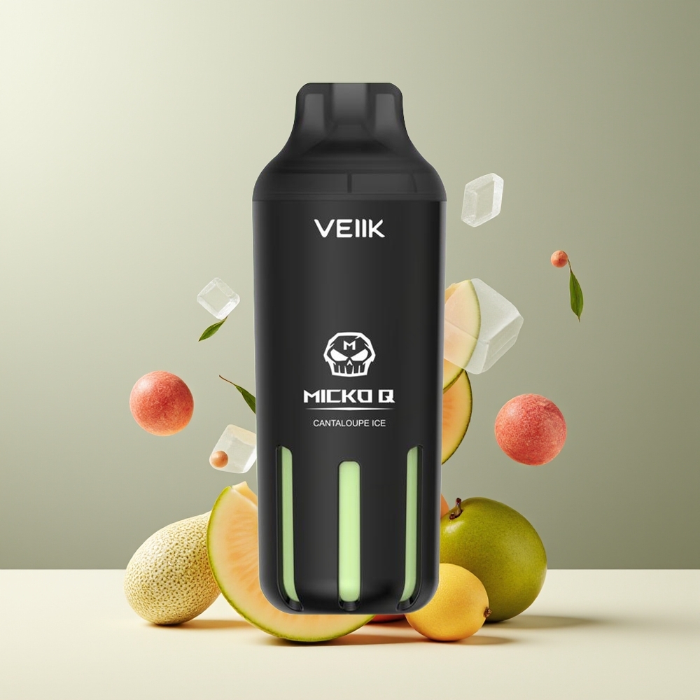 VEIIK MICKO Q 5500 Puffs 15ml 1300mAh Engangs Vape grossister Sverige Cantaloupe Is