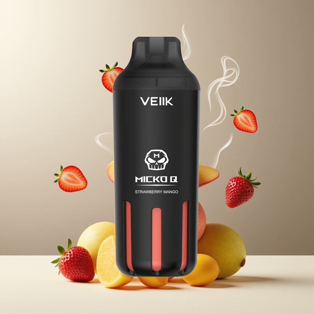 VEIIK MICKO Q 5500 Puffs 15ml 1300mAh Engangs Vape grossister Sverige Jordbær Mango