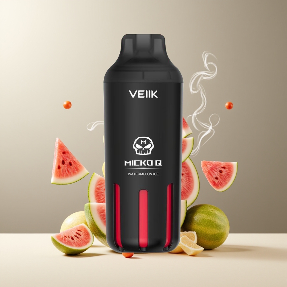 VEIIK MICKO Q 5500 Puffs 15ml 1300mAh Engangs Vape grossister Sverige Vandmelon Is