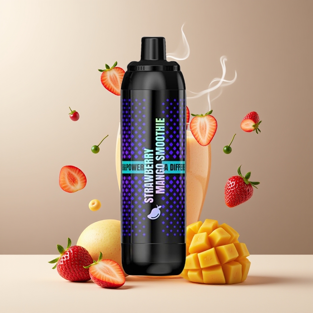 VEIIK NIGHT ELF 25000 PUFFS DTL DUAL MESH 1100mAh Full-Screen Display grossister Sverige Jordbær og mango Smoothie