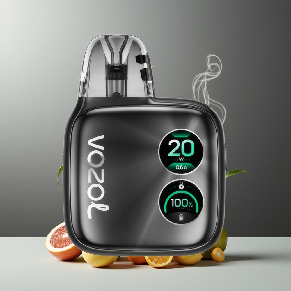 VOZOL ACE Pro Grossister Sverige Engangs Vape med 2A Snabbladdning 147 Dual Round Screen  1400mAh Batteri