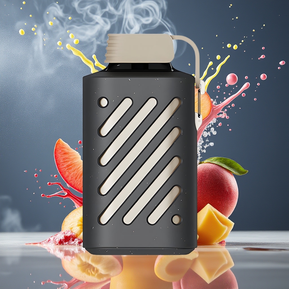 VOZOL GEAR 10000 Disposable Vape Grossister Sverige – 10000 Puffar 30 Smaker 20 ml E-vätska 500mAh Batteri Persika Mango Smoothie