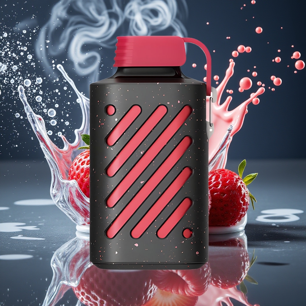 VOZOL GEAR 10000 Disposable Vape Grossister Sverige – 10000 Puffar 30 Smaker VAMT Mesh Coil 20 ml E-vätska Jordgubb och hallon