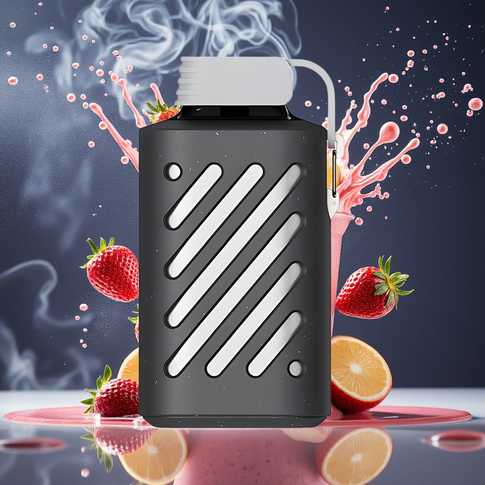 VOZOL GEAR 10000 Disposable Vape Grossister Sverige – 10000 Puffar 30 Smaker VAMT Mesh Coil 20 ml E-vätska Jordgubbssmoothie