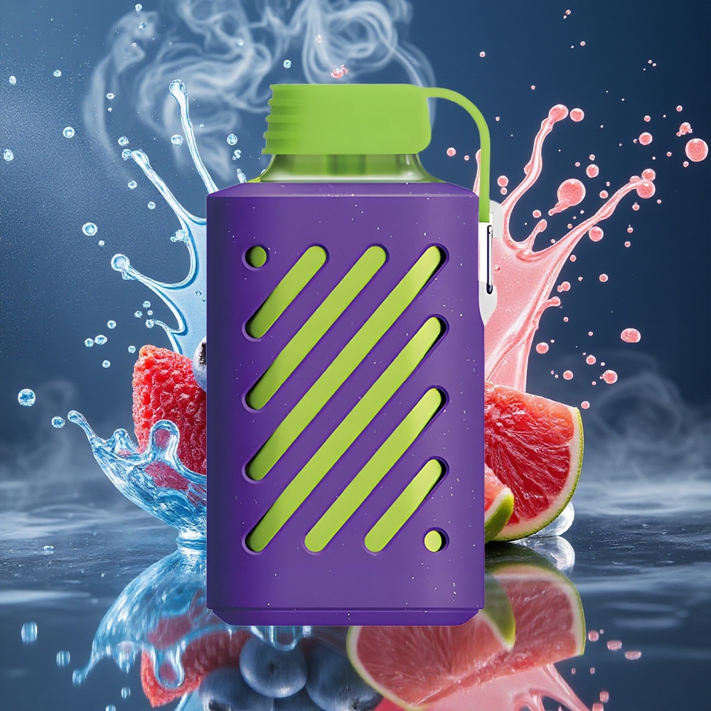 VOZOL GEAR 10000 Grossister Sverige – 10000 Puffar 30 Smaker 20 ml E-vätska 500mAh Batteri Blåbär Glass