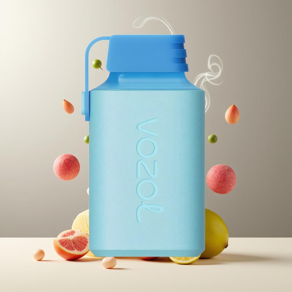 VOZOL GEAR 600 Grossister Sverige – Barnsäker Lås 17 Läckra Smaker 600 Puffar Typ-C-laddning