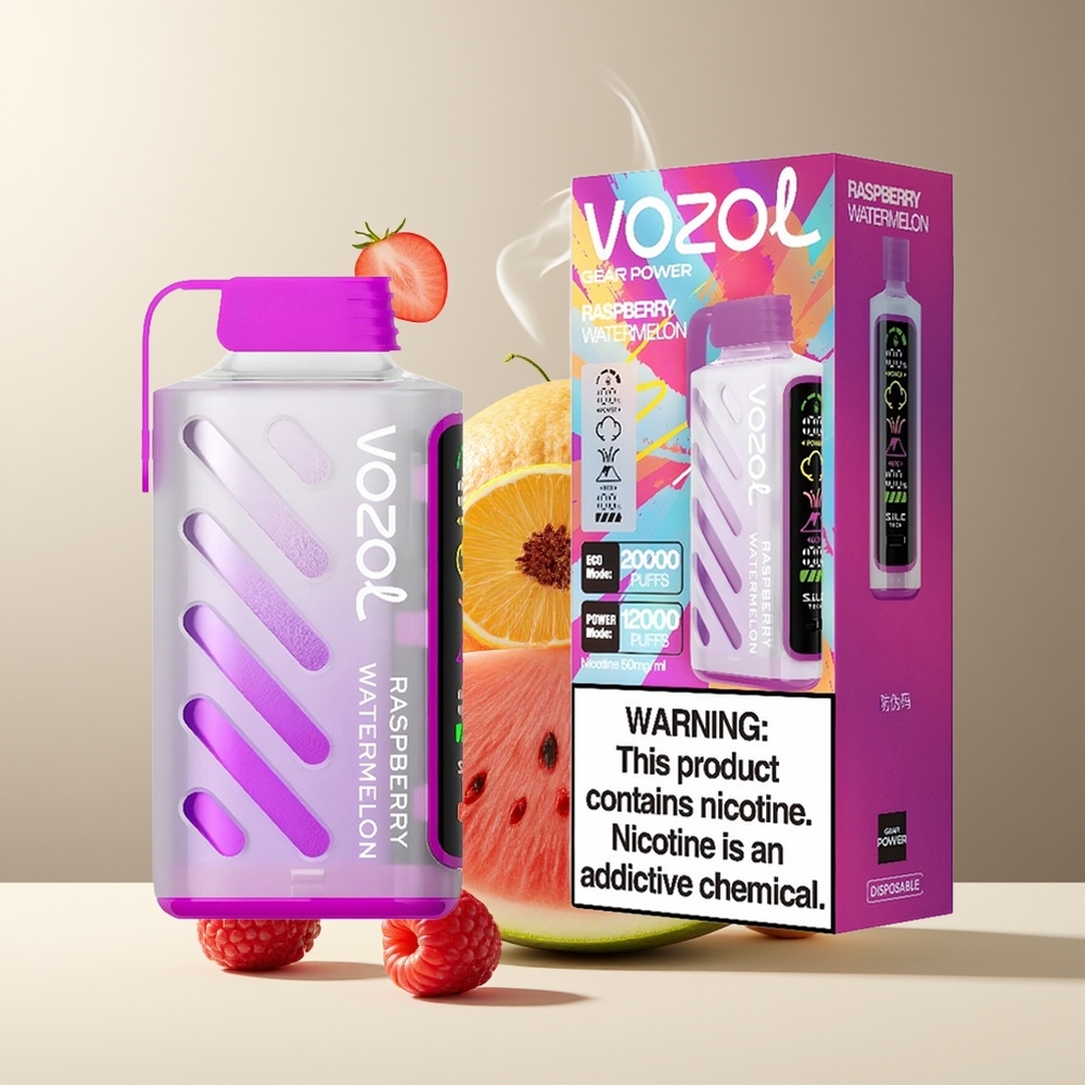VOZOL Gear Power 20000 Puffs grossister Sverige med SiLC Tech Dual Mesh Coil och 20mL Fyllning