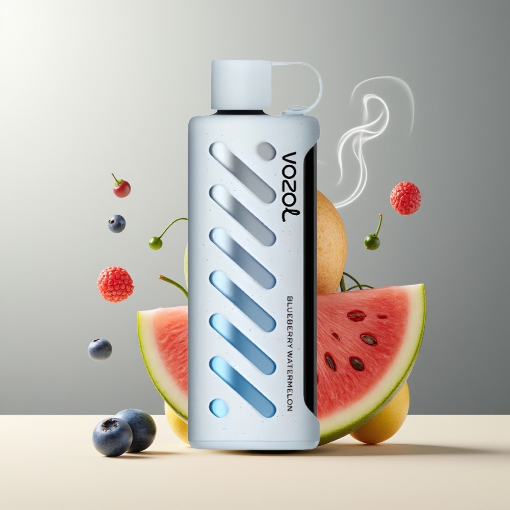 VOZOL Gear Shisha 25000 Puffs grossister Sverige med 30 Läckra smaker Dual Mesh Dual Modes  1000mAh batteri Blåbær Vandmelon