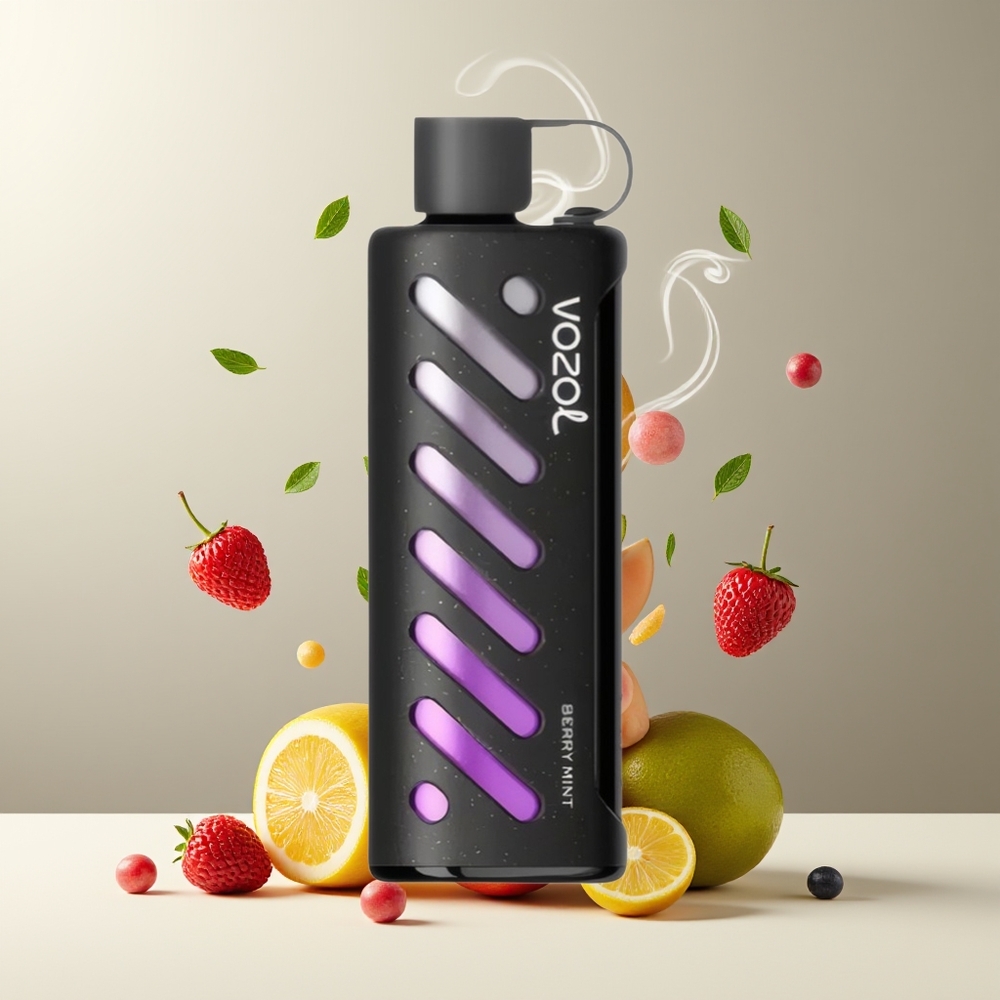 VOZOL Gear Shisha 25000 Puffs grossister Sverige med 30 Läckra smaker Dual Mesh Dual Modes  1000mAh batteri Bærmynte