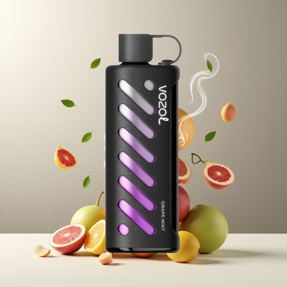 VOZOL Gear Shisha 25000 Puffs grossister Sverige med 30 Läckra smaker Dual Mesh Dual Modes  1000mAh batteri Drue Mynte