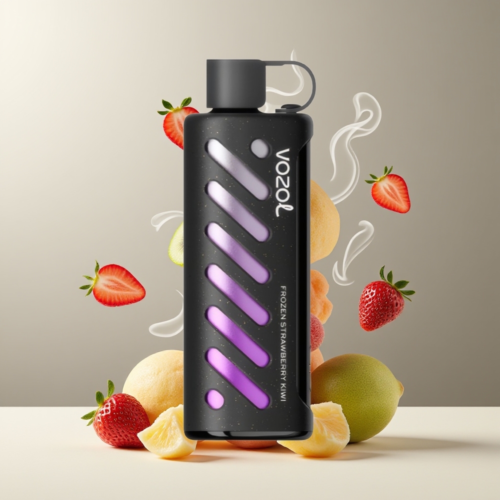 VOZOL Gear Shisha 25000 Puffs grossister Sverige med 30 Läckra smaker Dual Mesh Dual Modes  1000mAh batteri Frosne Jordbær Kiwi