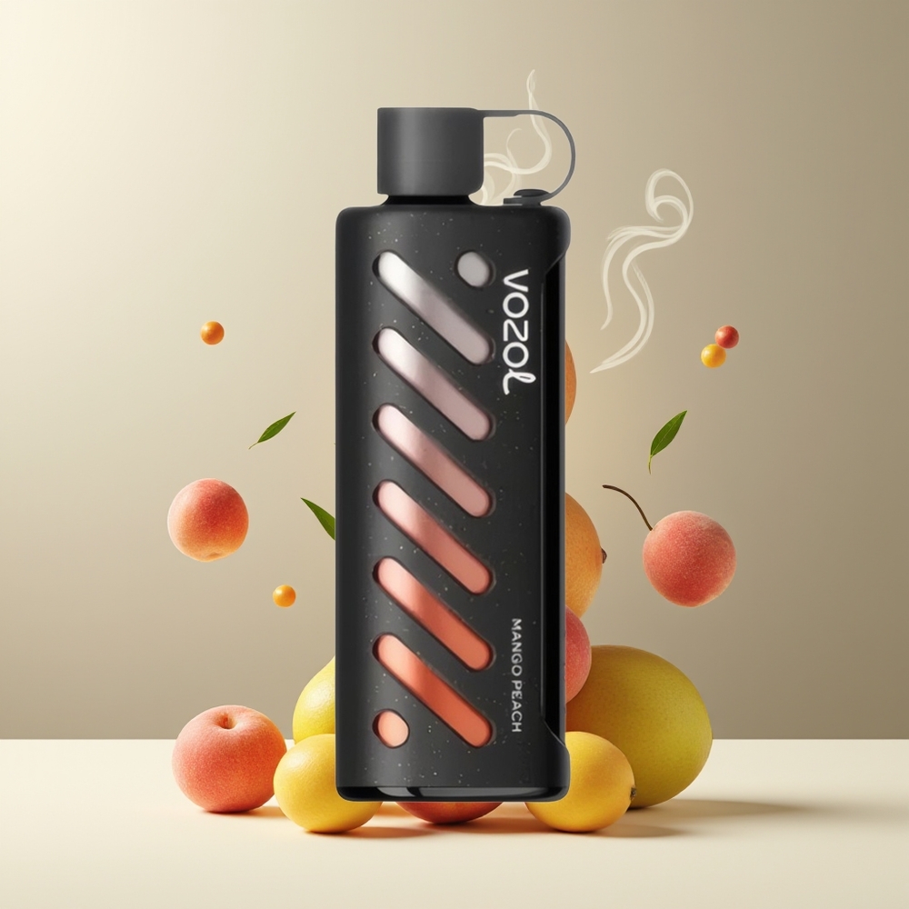 VOZOL Gear Shisha 25000 Puffs grossister Sverige med 30 Läckra smaker Dual Mesh Dual Modes  1000mAh batteri Mango Fersken