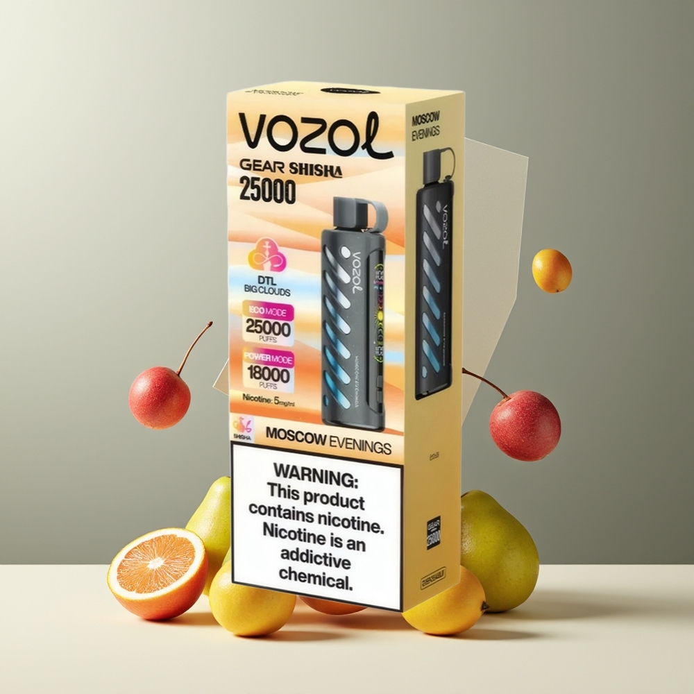 VOZOL Gear Shisha grossister Sverige 25000 Puffs 30 Läckra smaker Dual Mesh Dual Modes 1000mAh