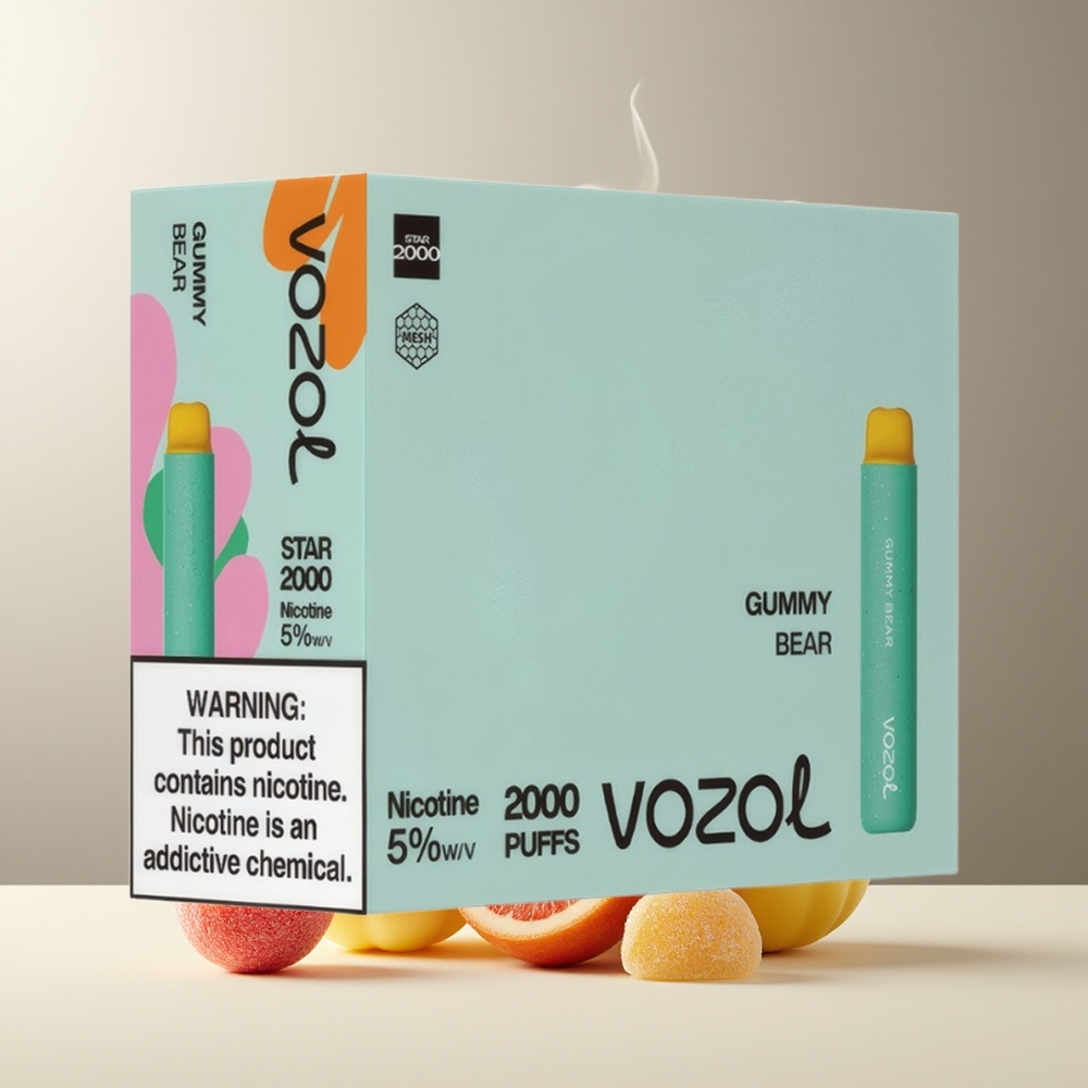 VOZOL STAR 2000 Engangs Vape - 65 PCR 800mAh 2000 Puff grossister Sverige