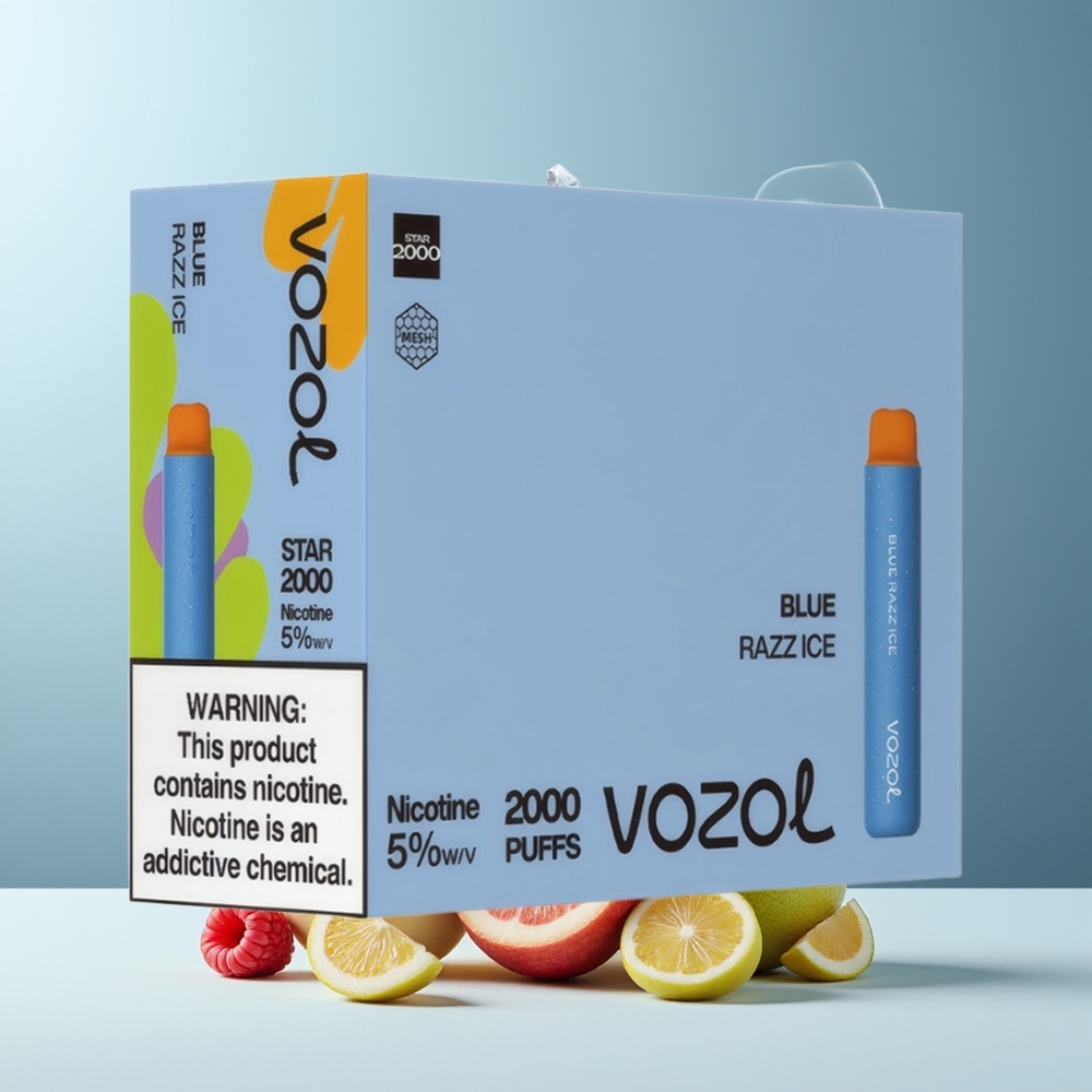 VOZOL STAR 2000 Engangs Vape Grossister Sverige - 2000 Puffar 800mAh Batteri 50mg/ml Nikotin Mjuk Munstycke