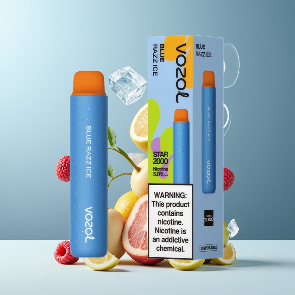 VOZOL STAR 2000 Engangs Vape Grossister Sverige - 2000 Puffar 800mAh Batteri 50mg/ml Nikotin Mjuk Munstycke