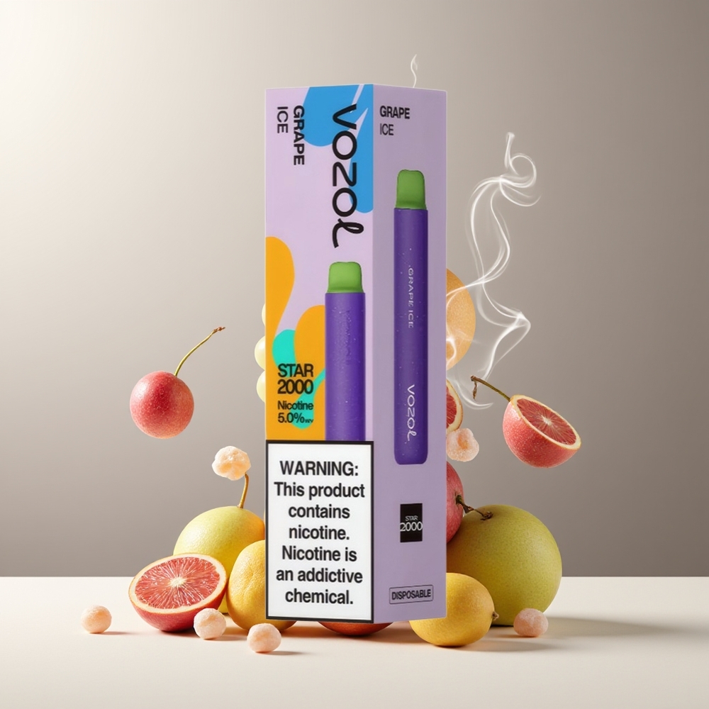 VOZOL STAR 2000 Engangs Vape Grossister Sverige - 65 PCR Material VAMT Mesh Coil 800mAh 2000 Puffs