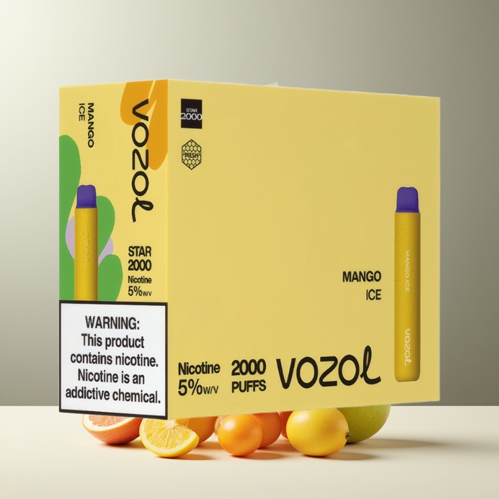 VOZOL STAR 2000 Grossister Sverige Engangs Vape med 65 PCR Material VAMT Mesh Coil och 2000 Puffar