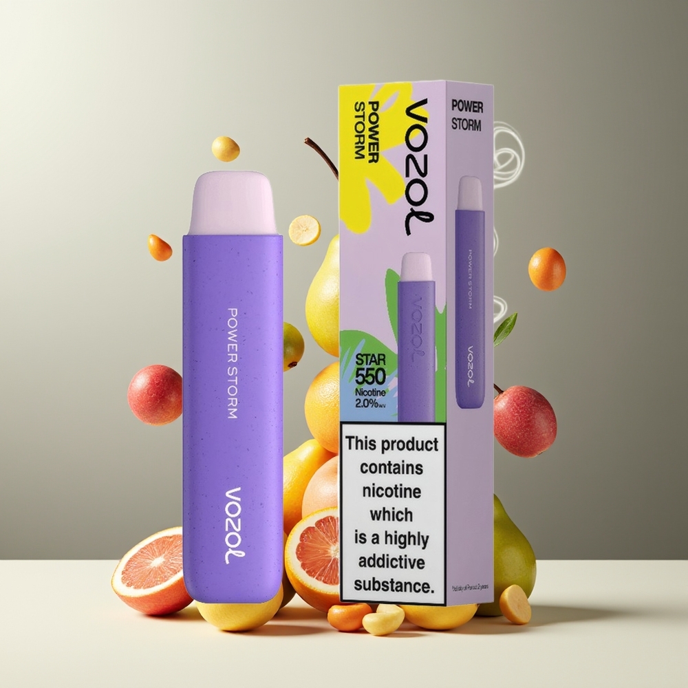 VOZOL STAR 550 Engangs Vape – 2ML 450mAh 550 puff 30 Nedbrytbar Material grossister Sverige
