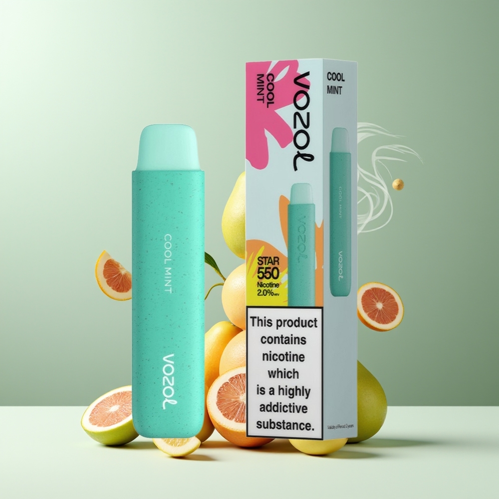 VOZOL STAR 550 Grossister Sverige – 30 Nedbrytbar Demonterbart Batteri 550 Puffar 20mg/ml Nikotin