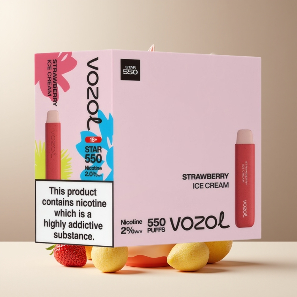 VOZOL STAR 550 Grossister Sverige – 30 Nedbrytbart 2ML  450mAh 550 Tugg