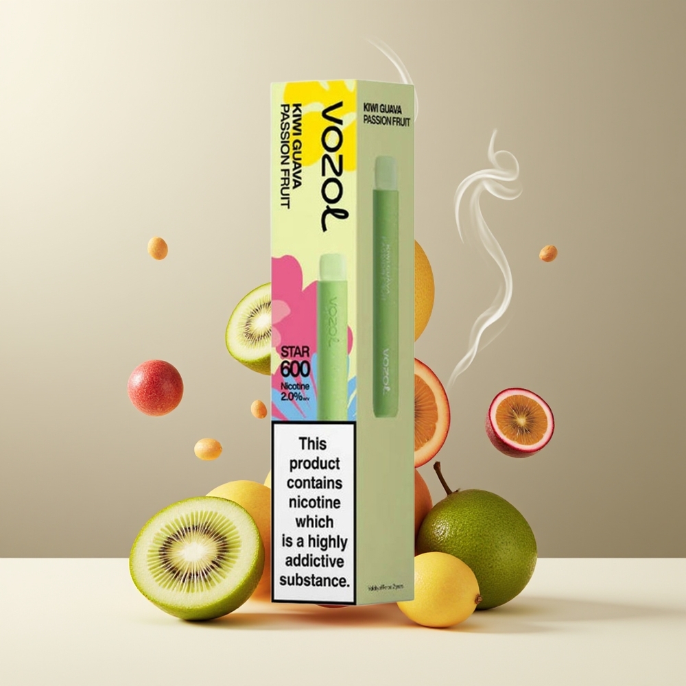 VOZOL STAR 600 Engangs Vape Grossister Sverige med VAMT Mesh Coil 600 Puffar  2ML 65 PCR Material