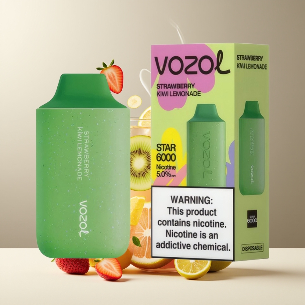 VOZOL STAR 6000 Engangs Vape - 65 PCR Type-C 14ML  500mAh 6000 Puff grossister Sverige