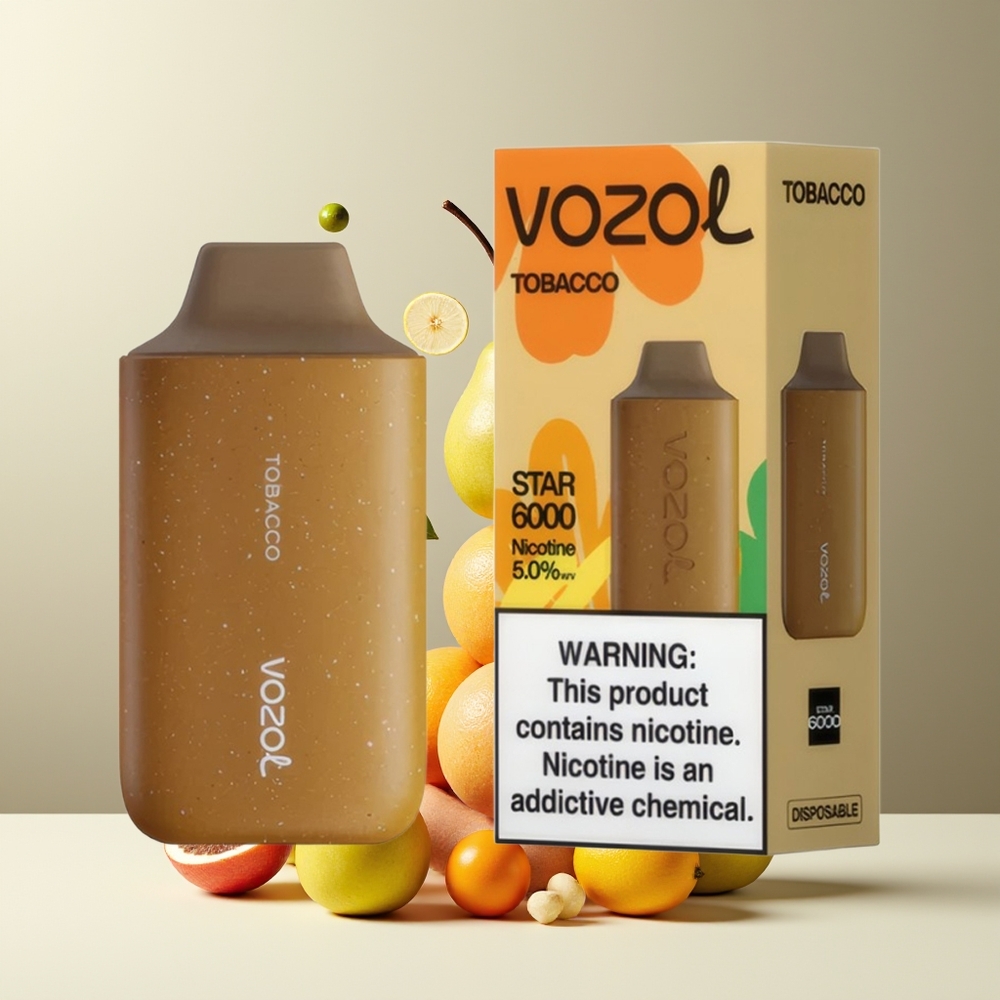 VOZOL STAR 6000 Engangs Vape Grossister Sverige – 65 PCR Typ-C-laddning 14ML  500mAh 50mg/ml Nikotin Upp till 6000 puffar