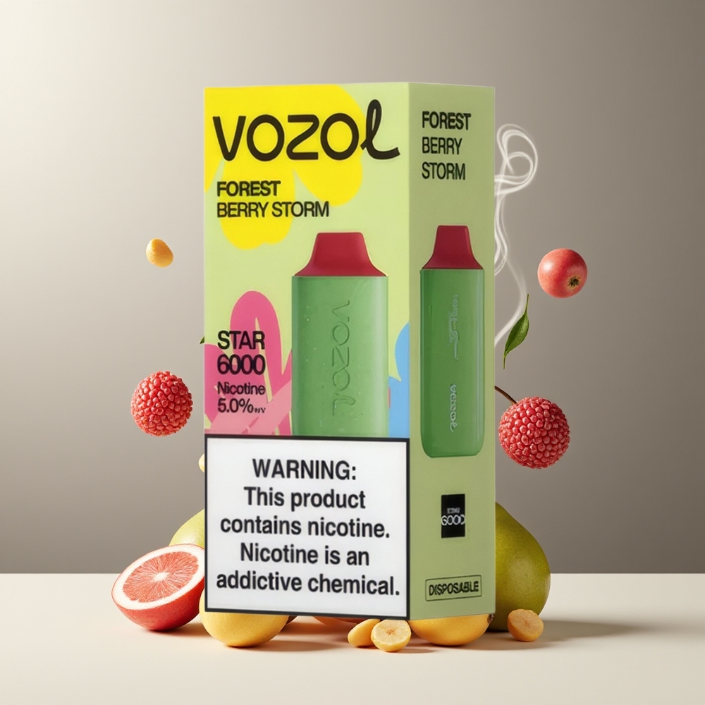 VOZOL STAR 6000 Engangs Vape Grossister Sverige – 65 PCR Type-C 14ML 50mg/ml 6000 Puffar