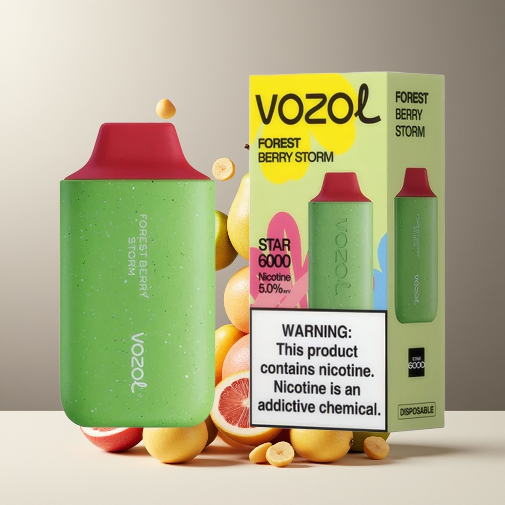 VOZOL STAR 6000 Engangs Vape Grossister Sverige – 65 PCR Type-C 14ML 50mg/ml 6000 Puffar