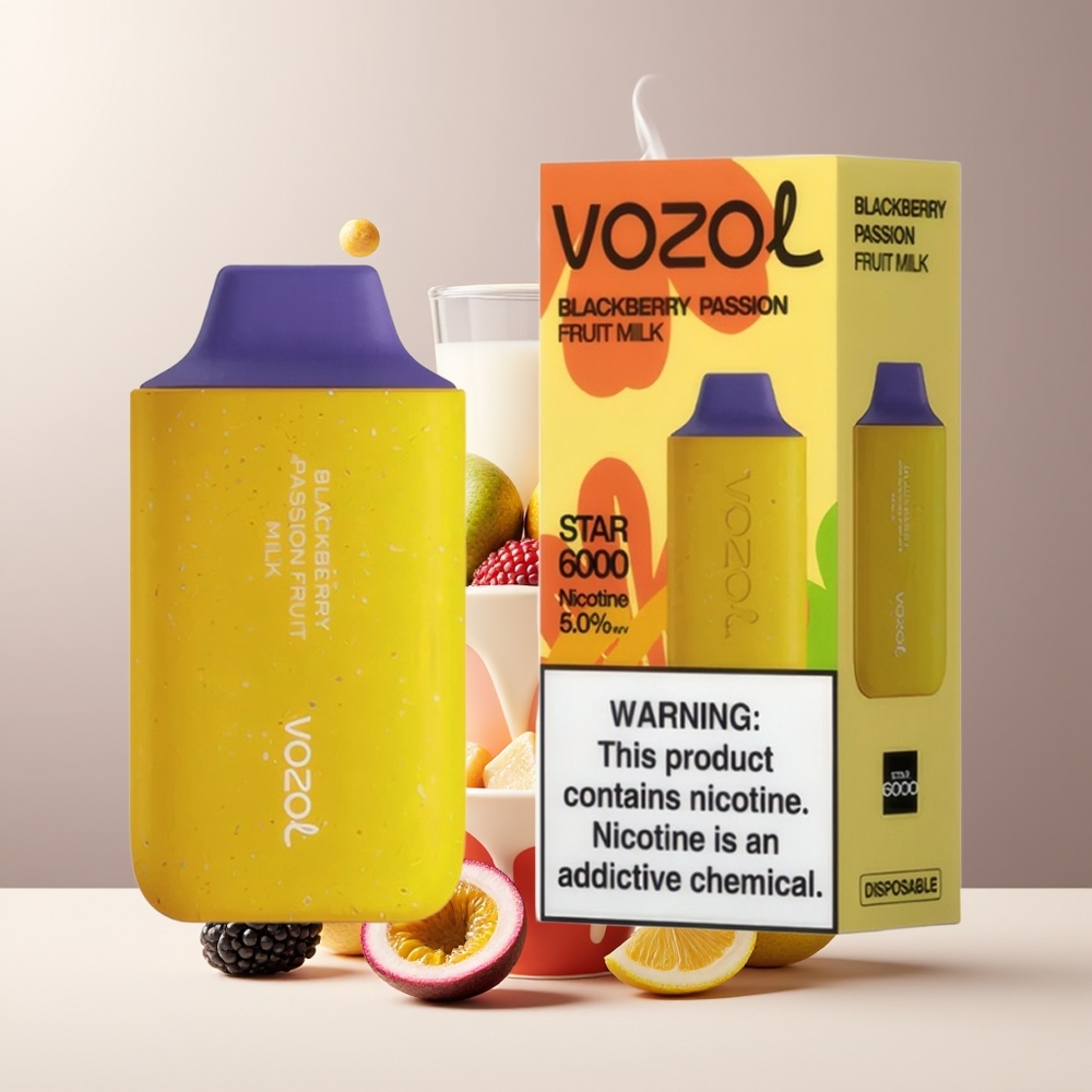 VOZOL STAR 6000 Engangs Vape Grossister Sverige – 65 PCR Type-C 14ML 6000 Puffar
