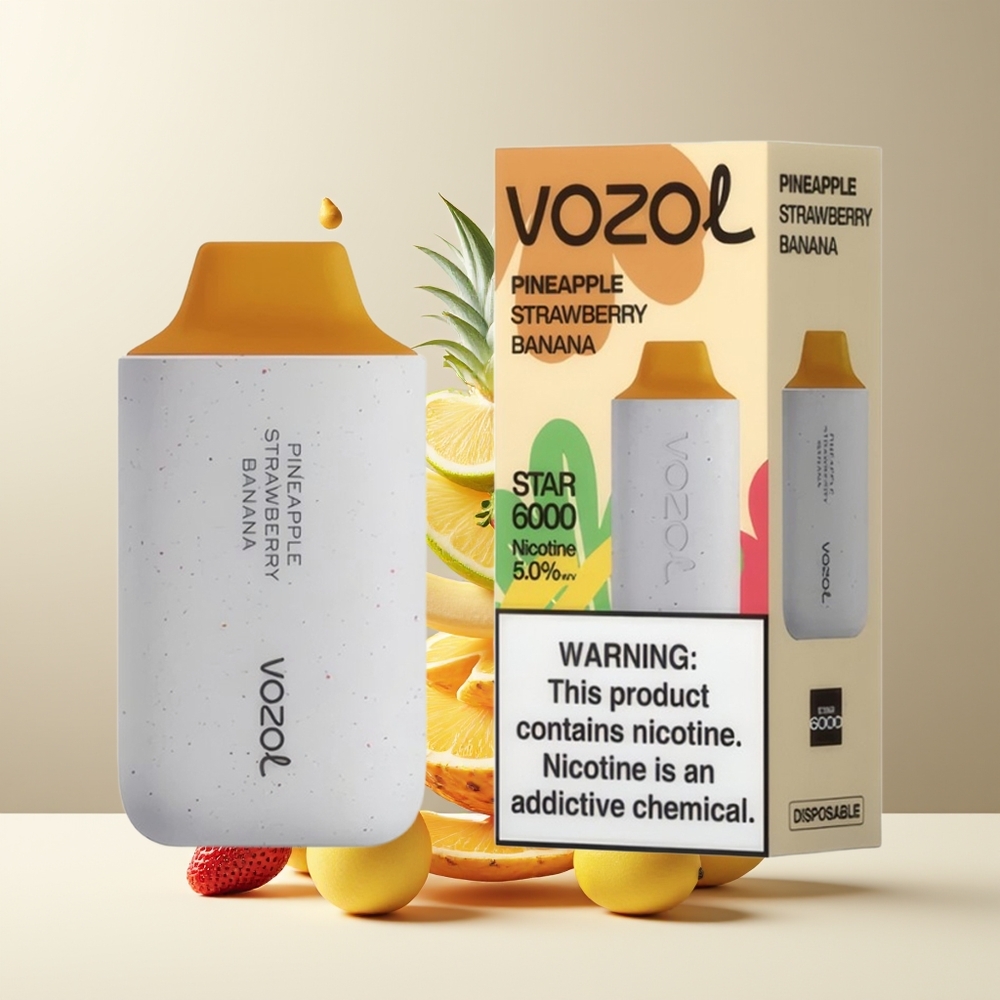 VOZOL STAR 6000 Grossister Sverige Engangs Vape – 65 PCR Typ-C-laddning 6000 puffar
