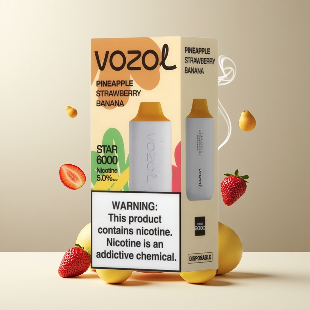 VOZOL STAR 6000 Grossister Sverige Engangs Vape – 65 PCR Typ-C-laddning 6000 puffar