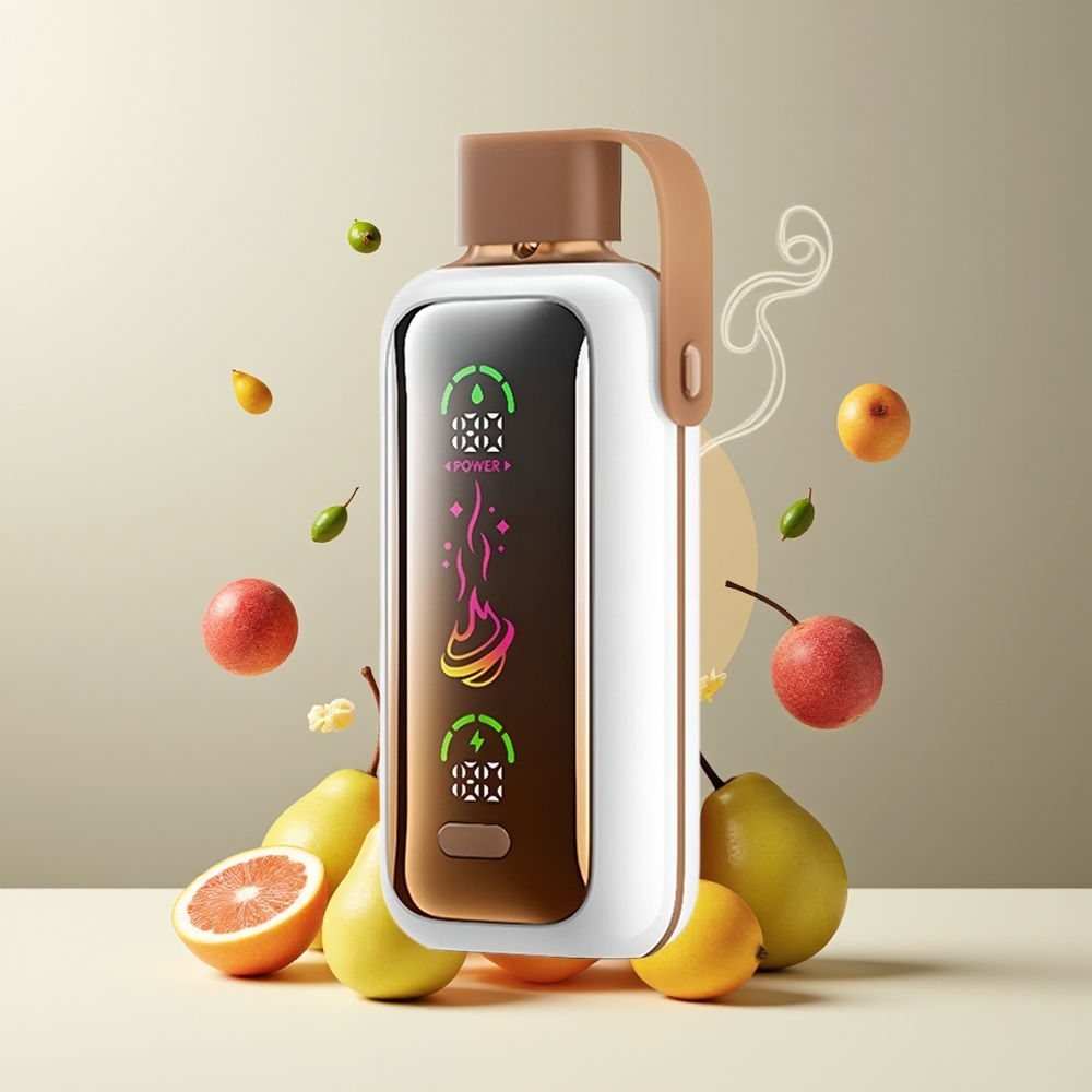 VOZOL Star 20000 Puffs grossister Sverige med 22 HD spegelskärm Dual mesh och 650mAh batteri Drage Strawberry