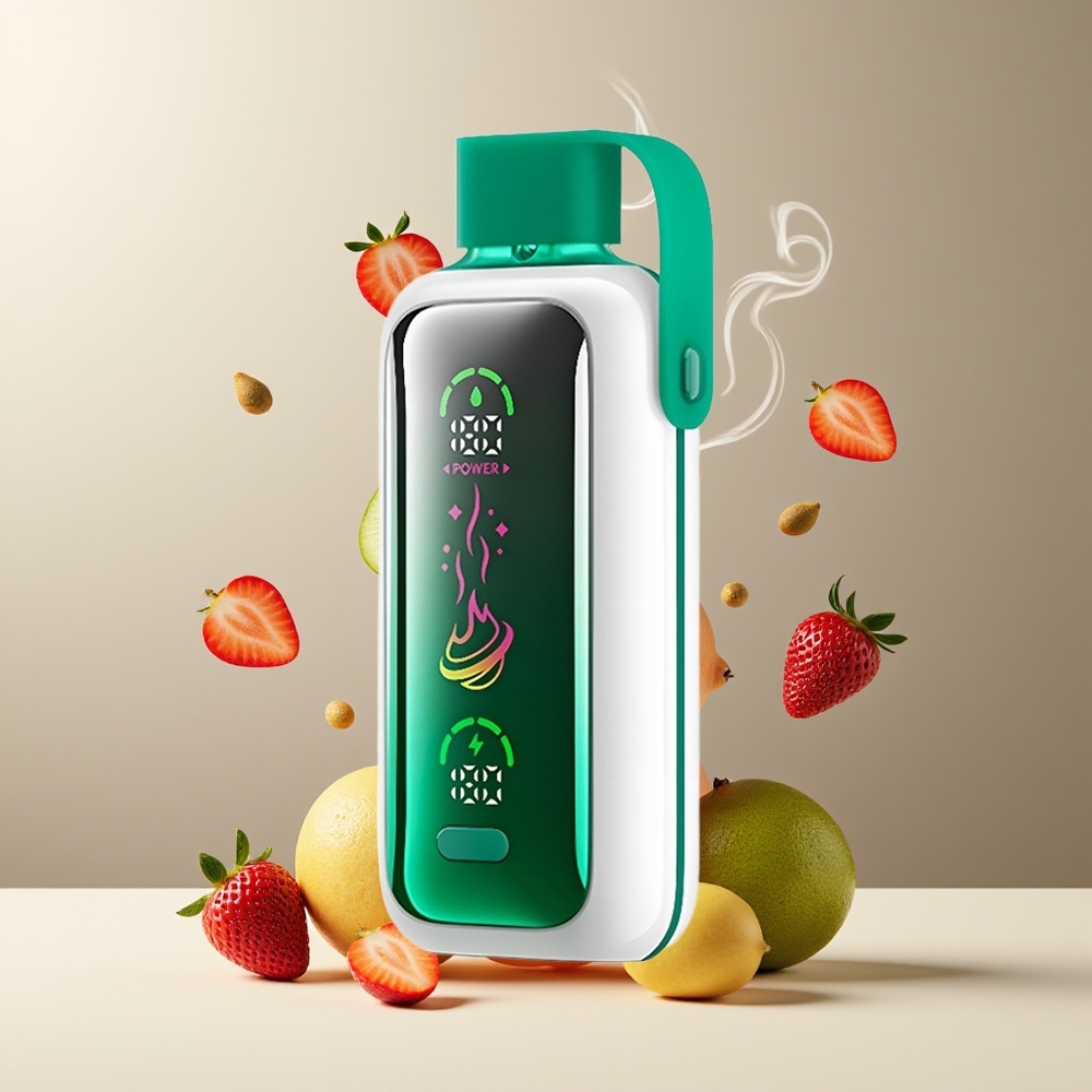VOZOL Star 20000 Puffs grossister Sverige med 22 HD spegelskärm Dual mesh och 650mAh batteri Jordbær Kiwi