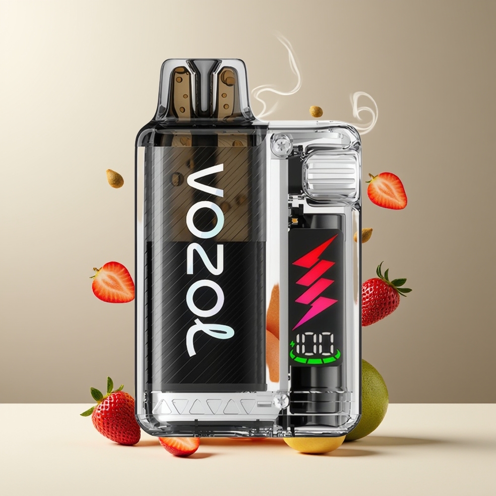 VOZOL VISTA PLUG 6000/10000 Engangs Vape grossister Sverige – 26 Läckra Smaker 4-Nivå Wattage Kontroll Synlig E-Vätska Behållare