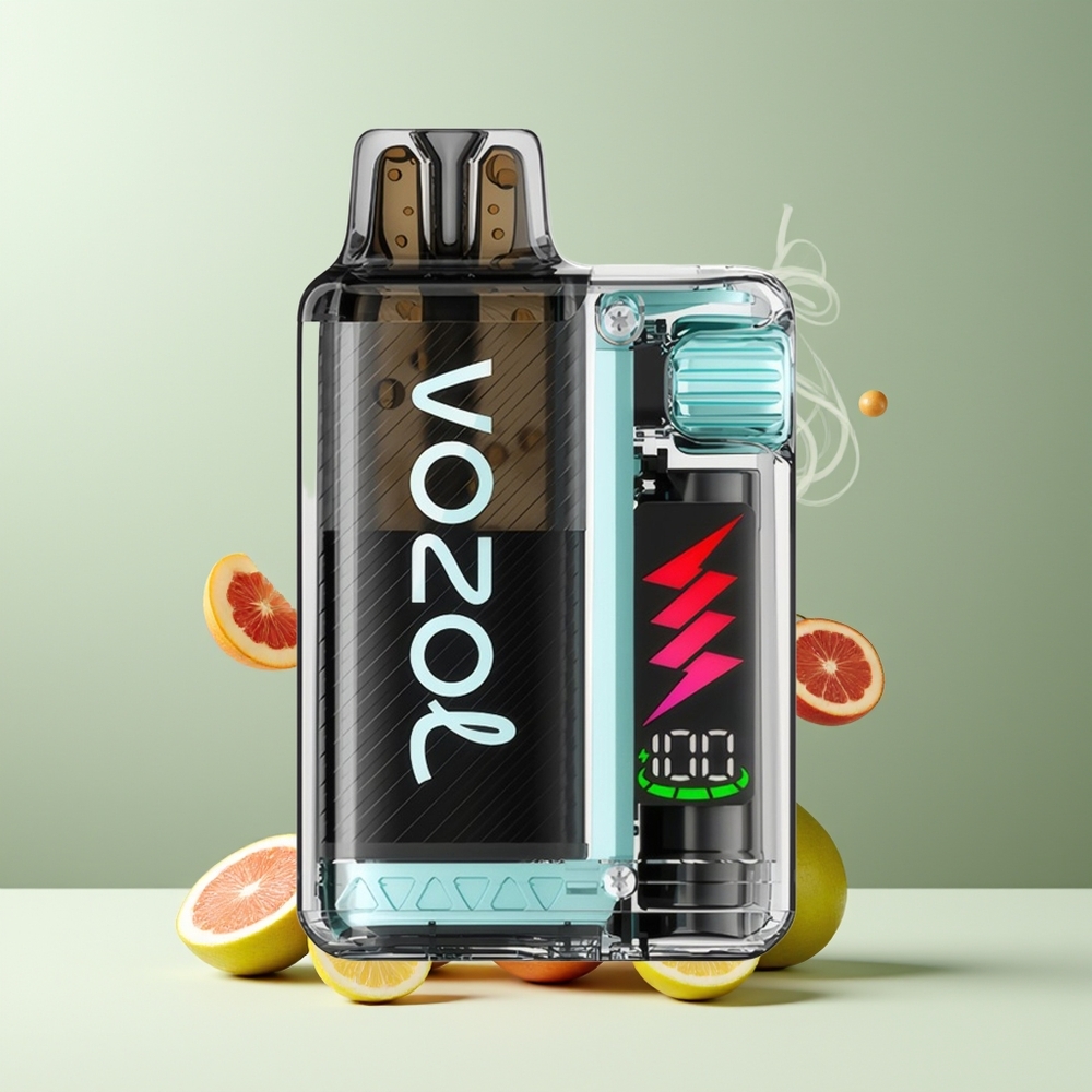 VOZOL VISTA PLUG 6000/10000 Engangs Vape grossister Sverige – 26 Läckra Smaker 4-Nivå Wattage Kontroll Synlig E-Vätska Behållare Upp till 6000-10000 Puffs