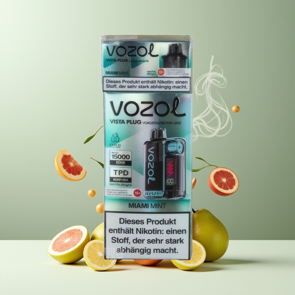 VOZOL VISTA PLUG 6000/10000 Engangs Vape grossister Sverige – 26 Läckra Smaker 4-Nivå Wattage Kontroll Synlig E-Vätska Behållare Upp till 6000-10000 Puffs