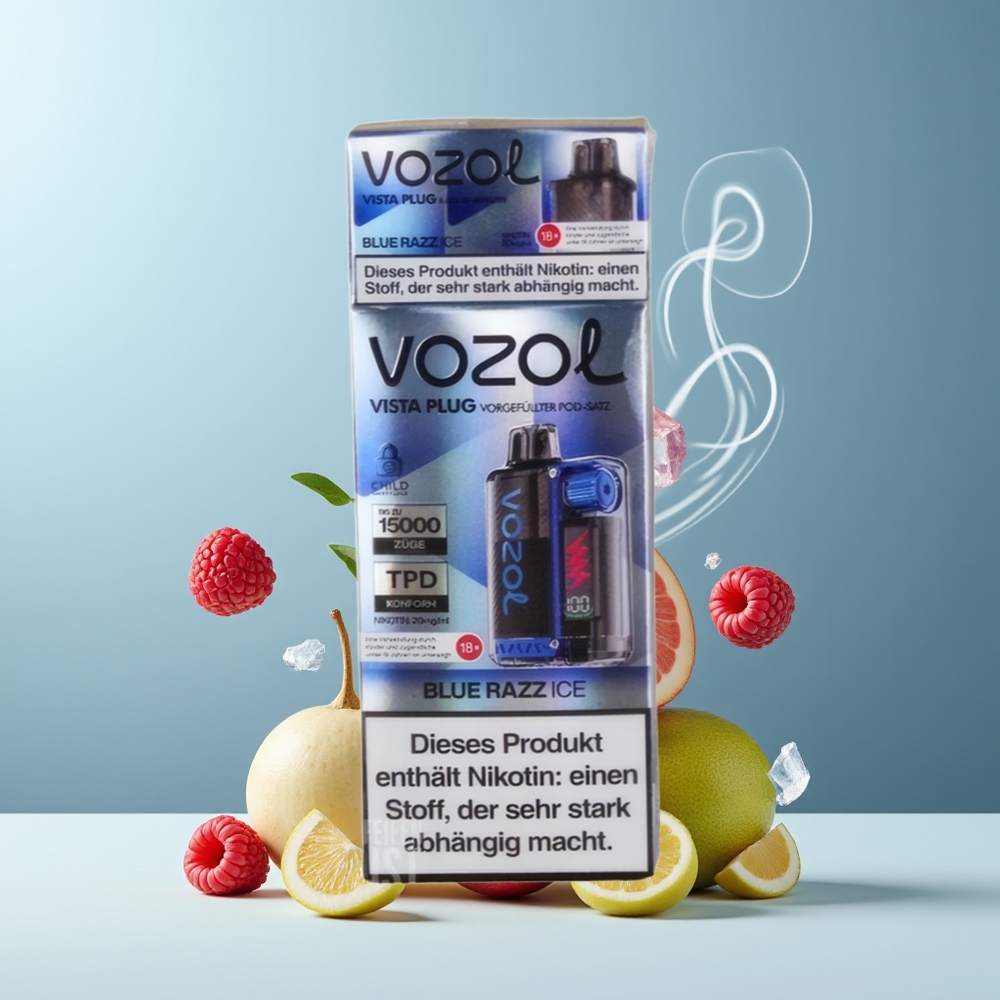 VOZOL VISTA PLUG 6000/10000 Engangs Vape grossister Sverige – 26 Läckra Smaker 4-Nivå Wattagekontroll Synlig E-Vätskebe